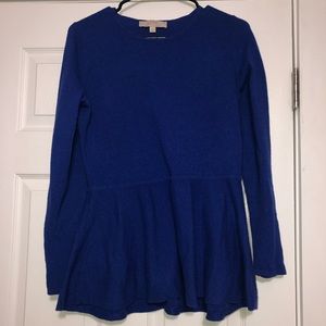 peplum sweater
